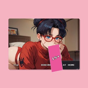 Carte d'anime sexy, n°12 nuit ennuyeuse à la maison, cartes Waifu, holographique, art pour adultes, fait main, 18+, Mature