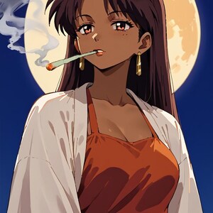 Carta Sexy Anime, #91 Moonlit, Cartas Waifu, TCG, Holográfica