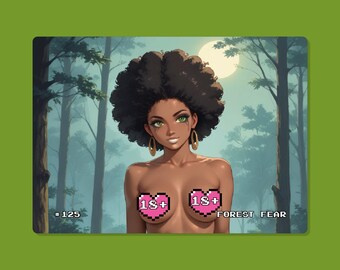Sexy Waifu Karte, #125 Forest Fear, Anime Karten, 18+, holographisch