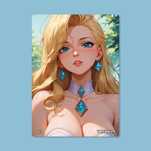 Carta Sexy Anime, #61 Twinkle, Cartas Waifu, TCG, Holográfica