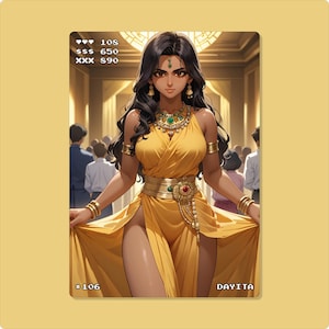 Carta Sexy Anime, #106 Dayita, Cartas Waifu, TCG, Holográfica