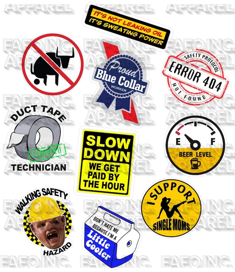 Funny Hard Hat Sticker – „Your Feelings Don't Belong On Jobsite“ – Für Bauarbeiter & Vorarbeiter