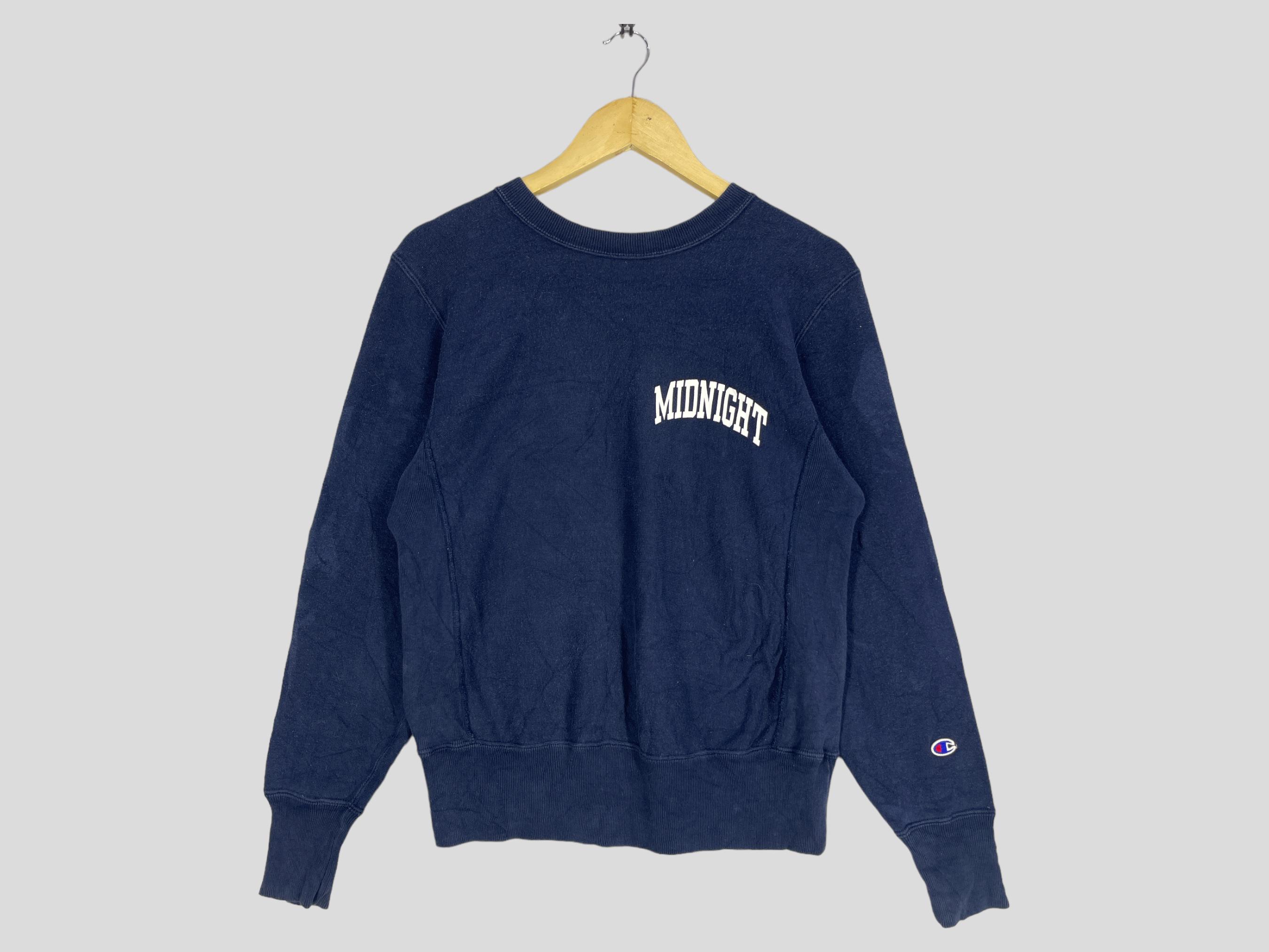 Vintage 90s Champion Reverse Weave Sweatshirt: Midnight Blue, Size