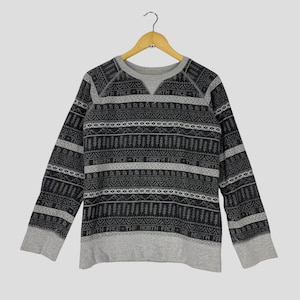 Vintage Y2K The North Face Women Sweatshirt Large The North Face All Overprint Crewneck Pullover Jumper Womenswear Size L