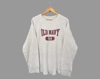 Vintage Old Navy Spellout Logo Sweatshirt Large Old Navy Big Logo