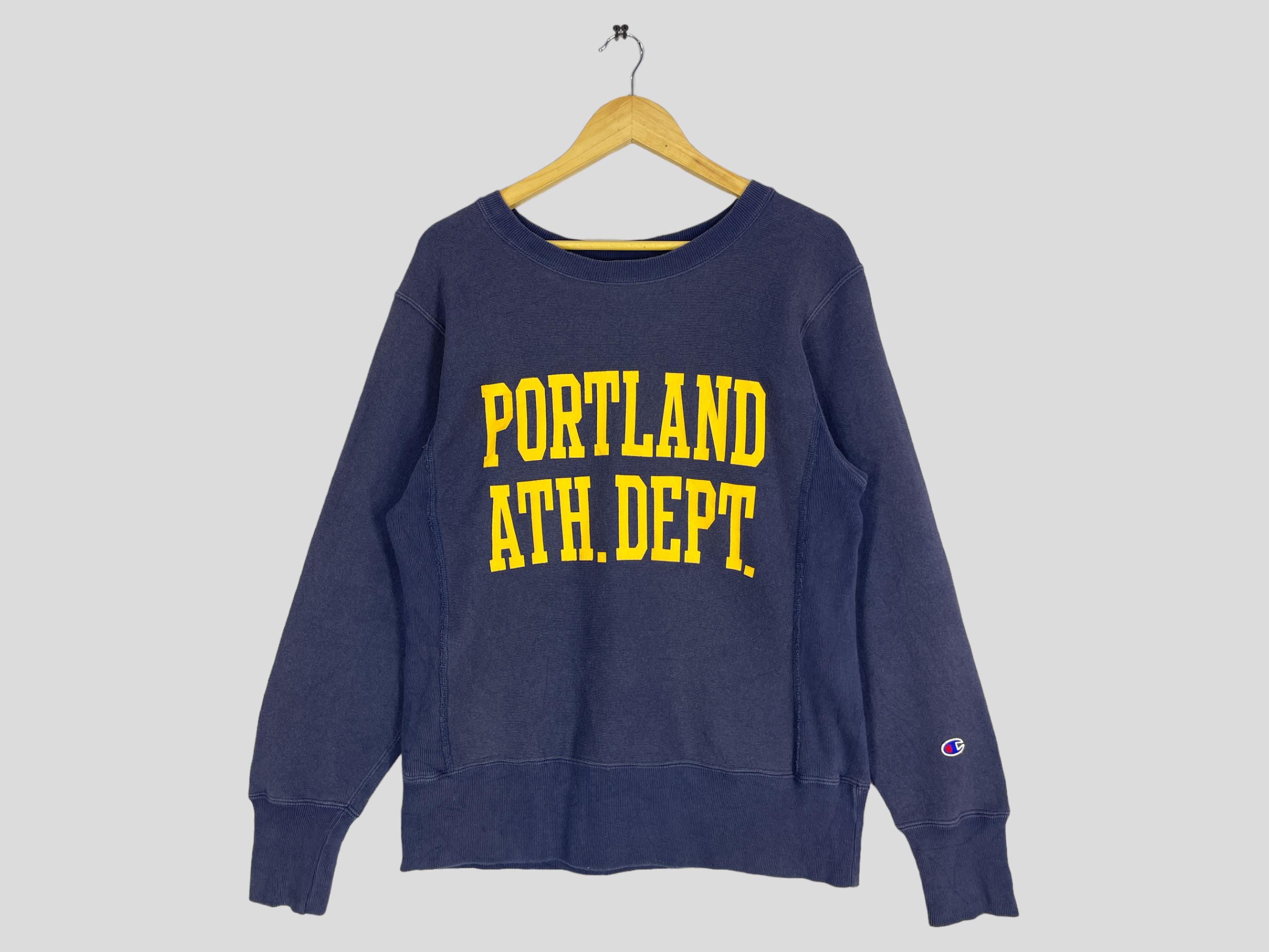 Vintage 90s Champion Reverse Weave Sweatshirt: Portland Ath. Dept 