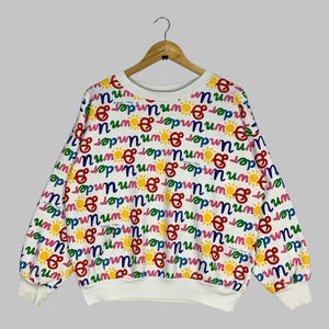 Vintage 90s Ken Done Down Under Australia Sweatshirt Small Down Under All Over Printed Art Pullover Ken Done Pop Art Jumper Size S Fits M