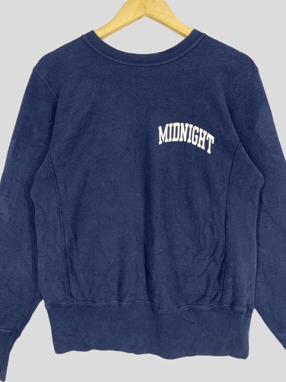 Vintage 90s Champion Reverse Weave Sweatshirt: Midnight Blue, Size