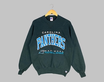 sweat-shirt vintage des Panthers de la Caroline, col rond football NFL (M)