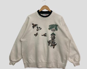 ヴィンテージ 90年代 ワイルドライフ ディア スウェットシャツ XL 