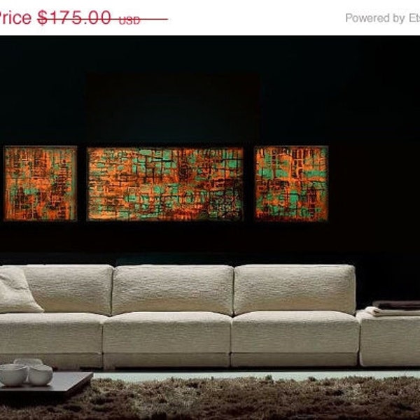 Original abstract painting by Hengameh Kaghazchi-Copper Metallic, art on canvas, abstract art, contemporary painting