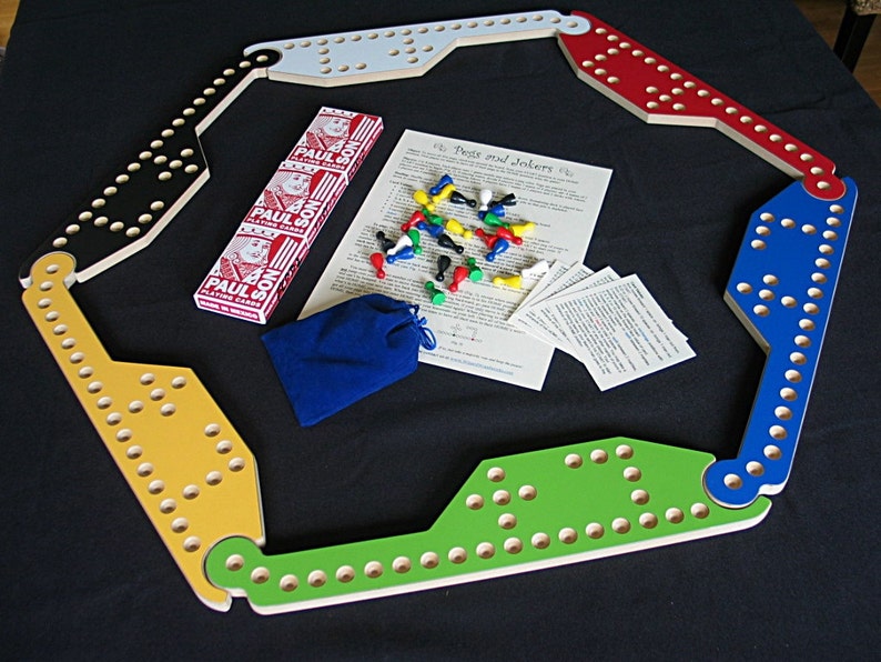 PEGS and Jokers 6player Game With Interlocking Paddles. Etsy