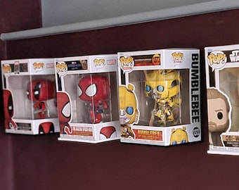Pack of 5 Funko Pop Floating Shelf (Small), Modern Funko Holders