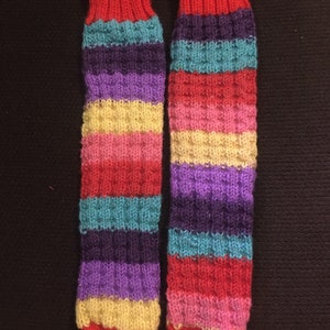 Hand Knit Kids Tube Socks