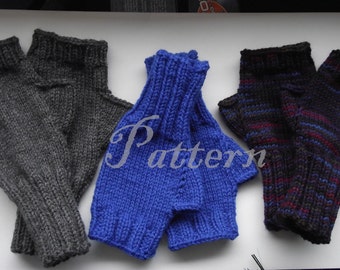 Basic Fingerless Mitts Pattern