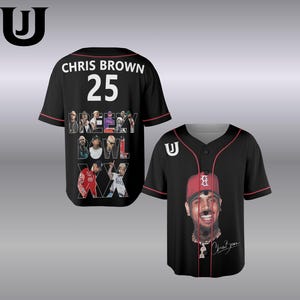 Camiseta de béisbol de Chris Brown para el Breezy Bowl XX Tour 2025, camiseta del Breezy Bowl, camiseta de Chris Brown