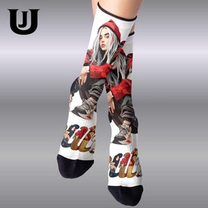 Billie Eilis Socks, Billie Eilis Merch, Hit Me Hard Tour 2025