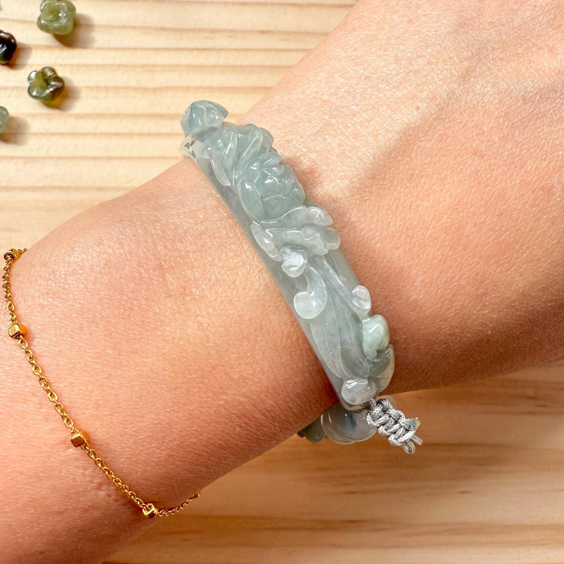 翡翠 ハンドメイド　ブレスレット 手作り翡翠ブレスレット - 蝶のささやき - Etsy 日本