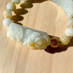 Bracciale in giada fatto a mano - Luce estiva