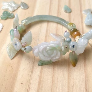Handmade Jade Bracelet - Jade Floral Wreath