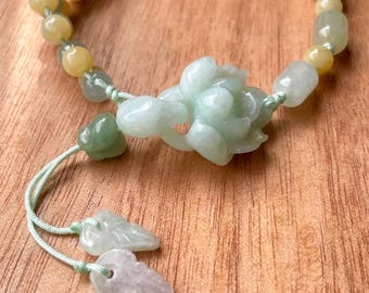 Handgefertigtes Armband aus Jade - Blooming Dawn