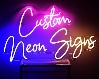 Custom Neon Sign, Neon Sign, Personalized Gif, Gifts for her, Wedding Welcome Sign, Wedding Gift, Wedding Decor, Home Decor, Name Neon sign