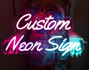Custom neon sign, Neon sign, Name neon sign, Party neon sign, Wedding signs, Birthday gift, Wedding welcome sign, Neon sign bar, Wall art