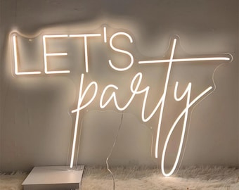Custom Neon party Sign | Neon Sign | Wedding Signs | Led Neon Lights | Neon party Signs | Neon Sign bar | Customized Gifts | Wall art