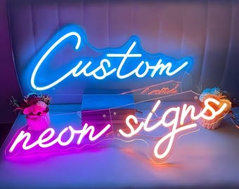 Custom Neon Sign| Neon Sign| Neon sign bedroom| Neon Sign| LED Neon Sign| Wedding sign| Party Sign| Personalized Gift| Room Decor| Logo Sign