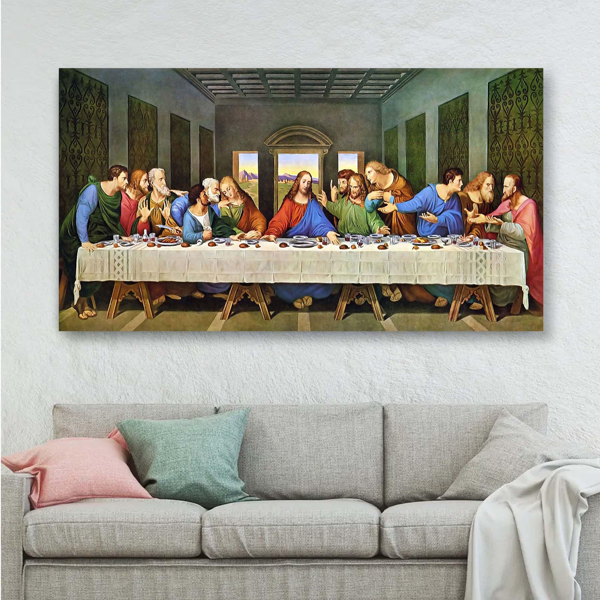 Last Supper Canvas, Leonardo Da Vinci Art, Jesus Wall Decor, Religious ...