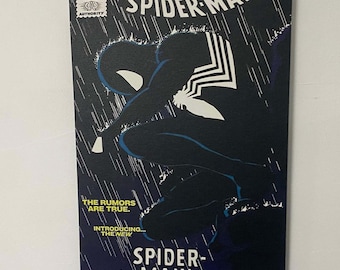 Black Spiderman Canvas Wall Art