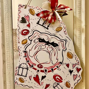 Georgia Bulldogs Door Hanger