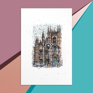 Piazza del Duomo, Milan, Italie - Carte postale