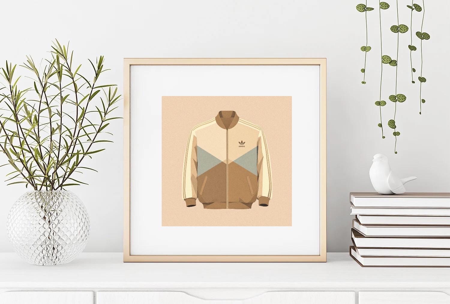 Brown Adidas Jacket - Etsy