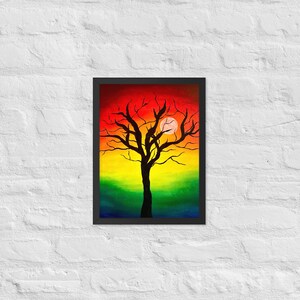Póster enmarcado en papel mate - Twisted Tree