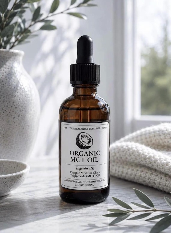 Organic C8 MCT Oil | Lightweight Non-comedogenic Moisturizer for