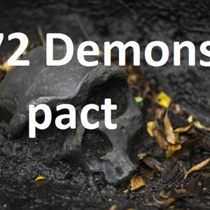 Pact With Demonic Alliance, 72 Demons Pact