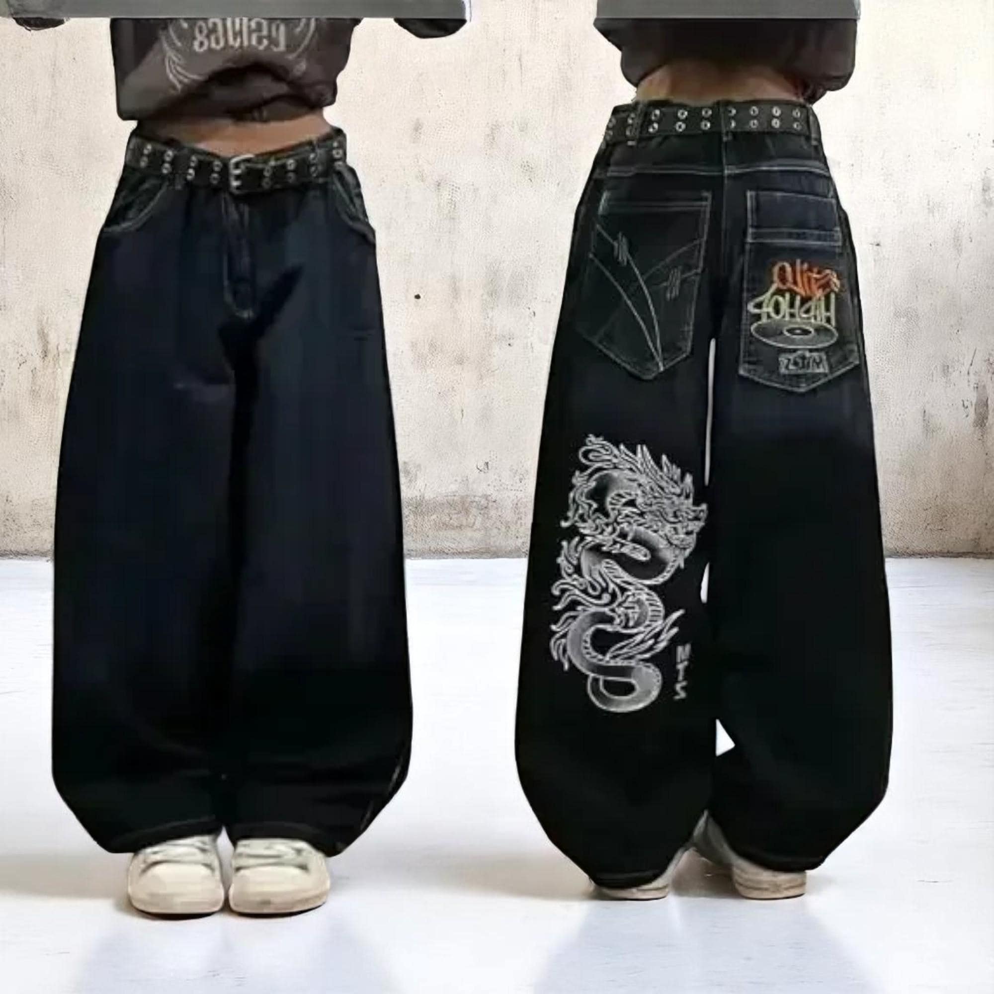 パンツ BTSG Wide Denim Baggy Pants Unisex Y2K BTSG Wide Denim Baggy Pants Unisex Y2K