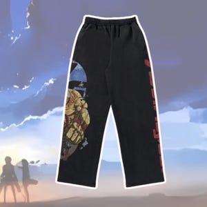 AOT Anime Inspired Sweatpants, Attack on Titans Anime Sports Gymwear, Trendy Y2k Hip Hop Jogger Trousers, Unisex Anime Fans Gift