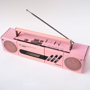 Vintage 80's Panasonic RX-F3 PINK Boombox Ghettoblaster Stereo