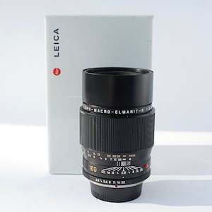 Leica APO-Macro-Elmarit-R 100mm f/2.8 lens MODIFIED for NIKON F mount 11352