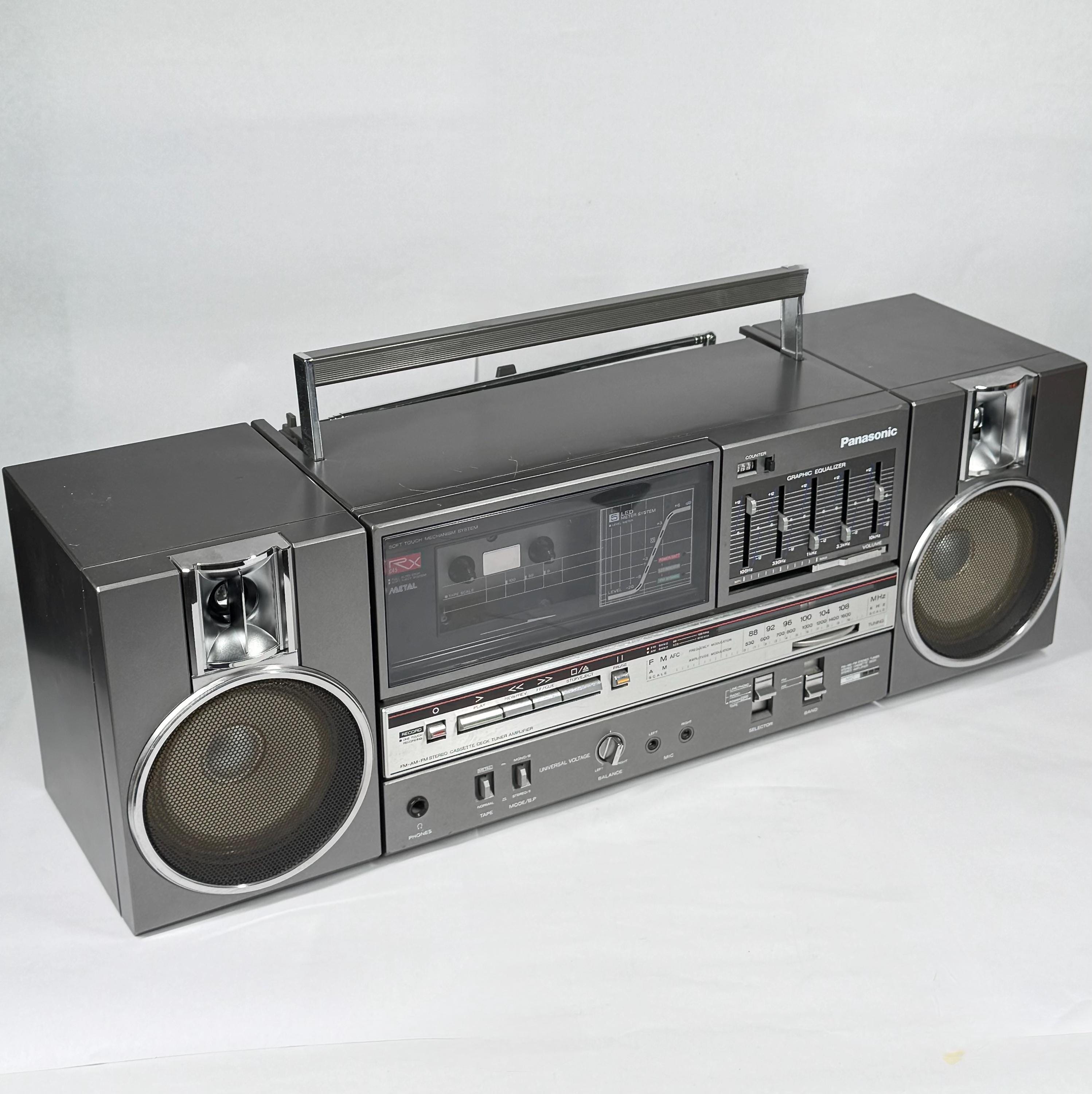 Vintage 80's Panasonic RX-C45 Boombox Ghetto Blaster Cassette