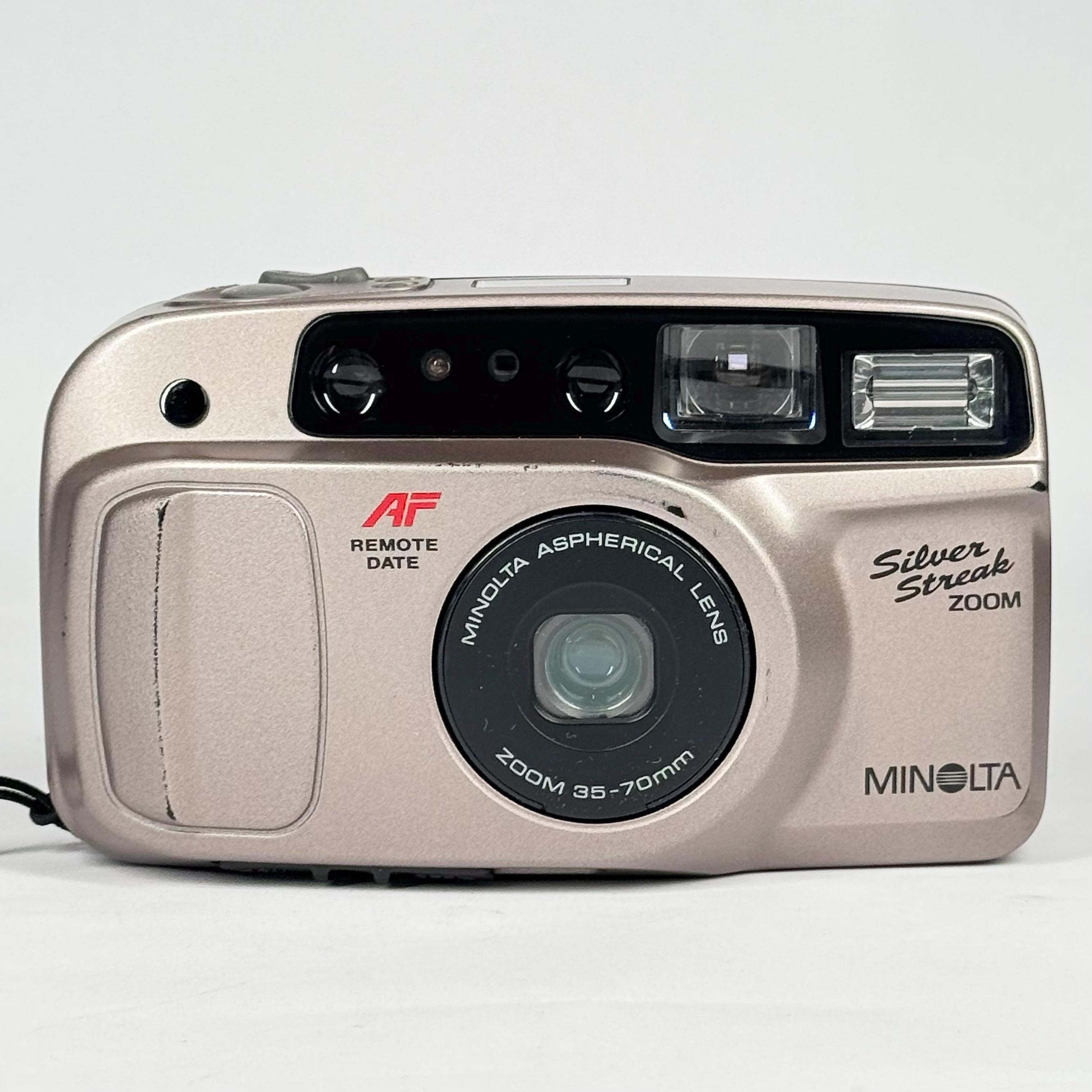 Vintage Minolta Silver Streak Zoom Autofocus 35mm Point & Shoot