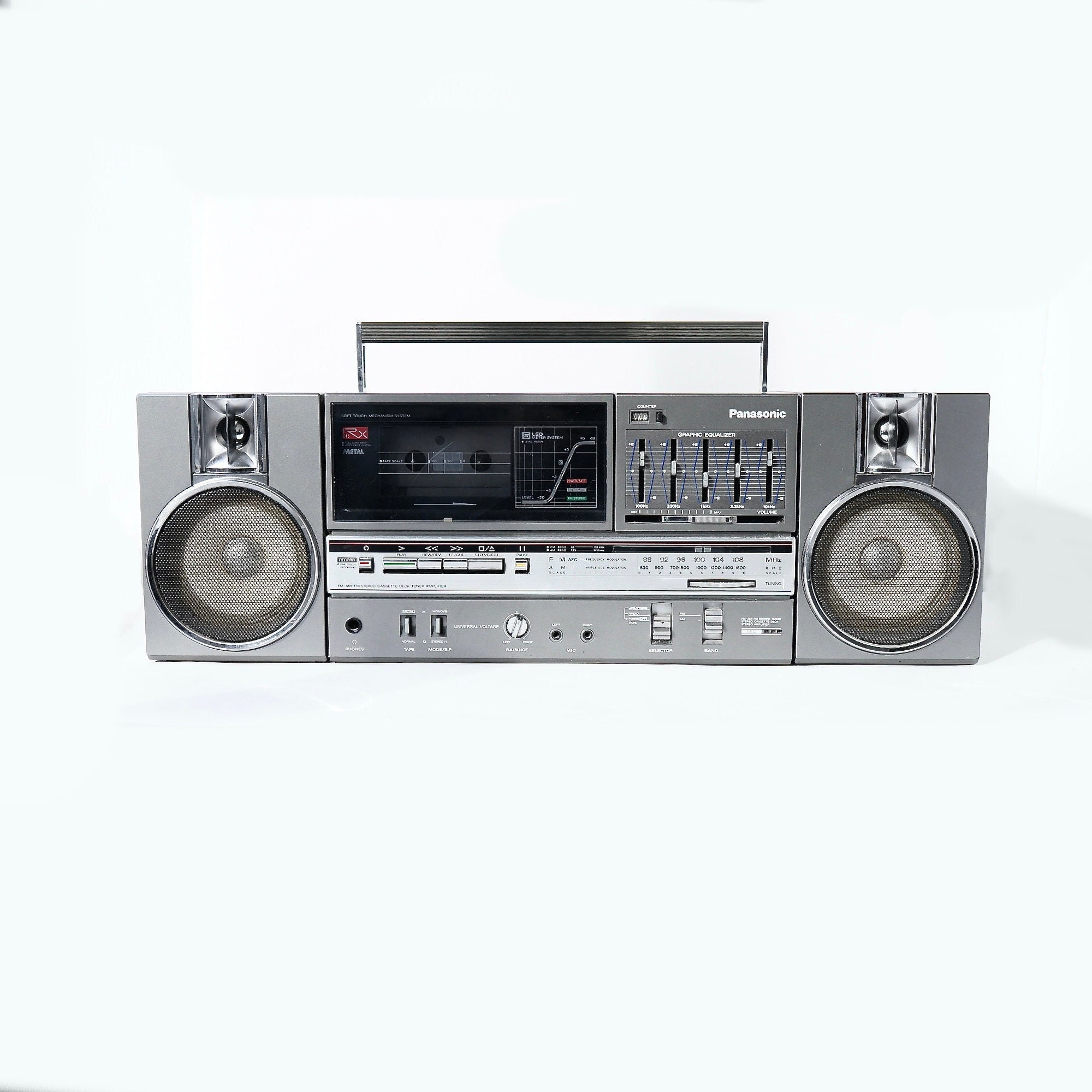 Vintage 80's PANASONIC RX-C45 Boombox Ghetto Blaster Cassette