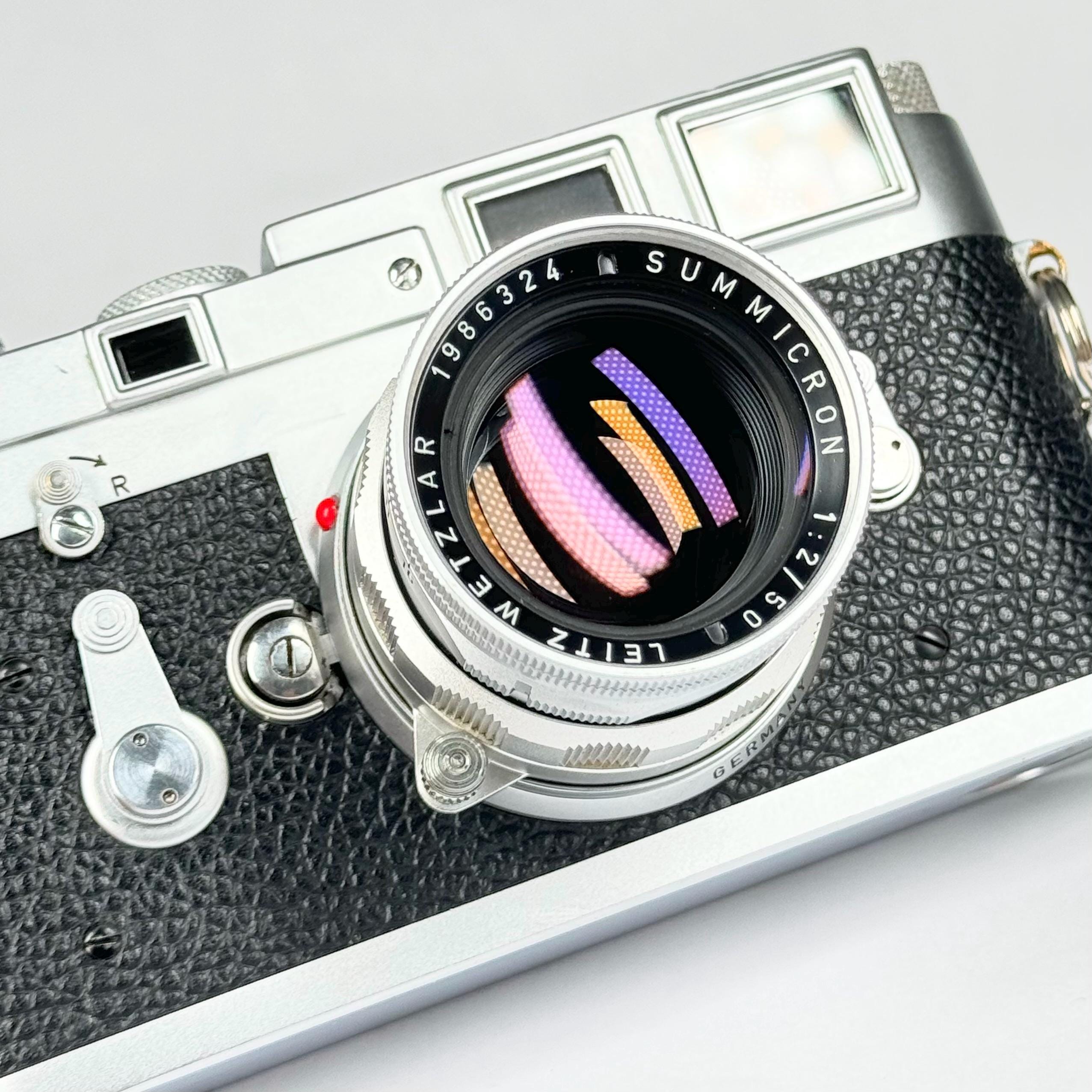 Vintage Leica M3 Rangefinder Film Camera W/ Summicron RIGID 50mm F
