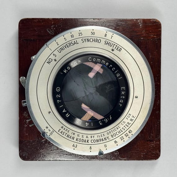 Kodak Commercial Ektar 14-in, F/6.3 Large Format Lens in No 5