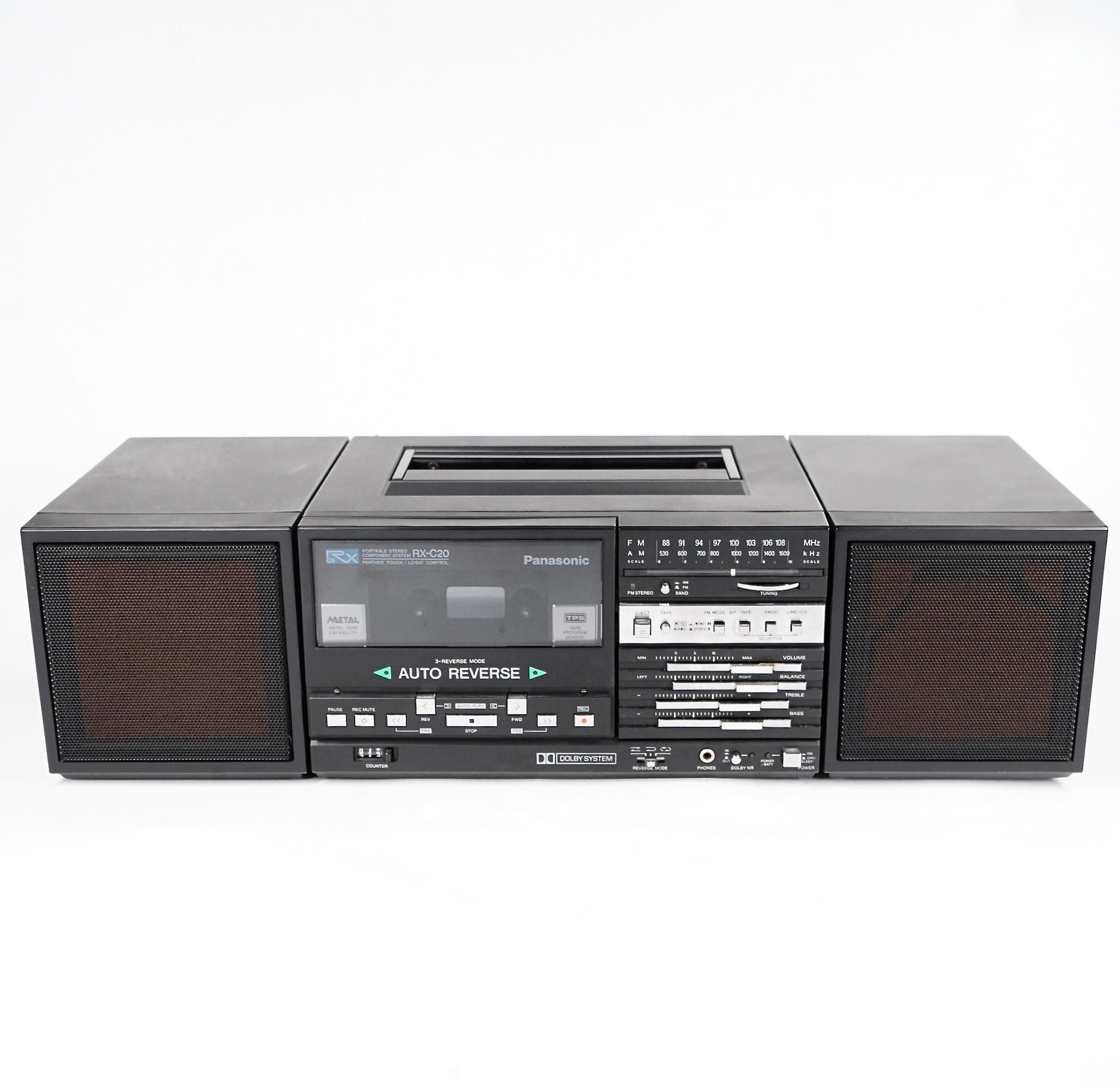 Vintage 80's Panasonic RX-C20 Boombox Ghetto Blaster