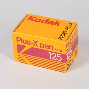Kodak Plus-X pan 125 35mm B&W Negative Film Roll Expired 20 exposures