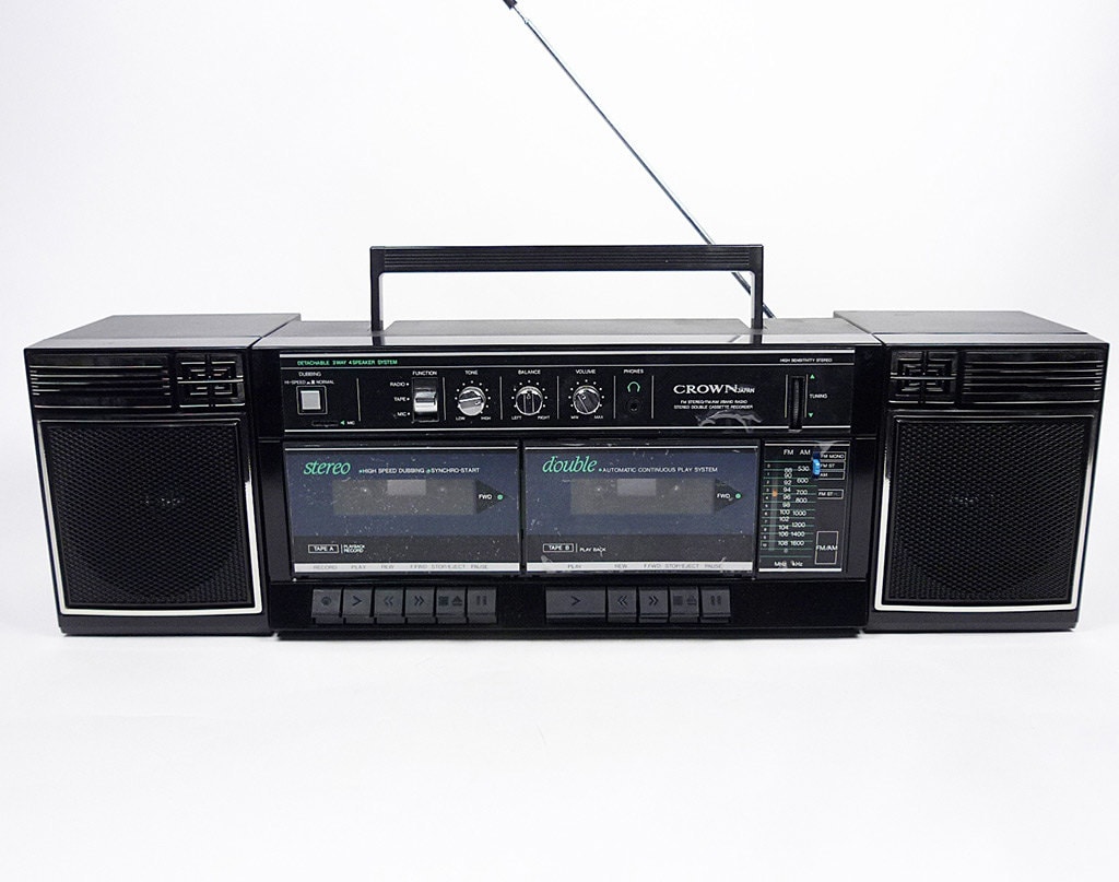 GHETTOBLASTER CROWN CSC-850 Boombox Radio Vintage EUR 184,99 - FR
