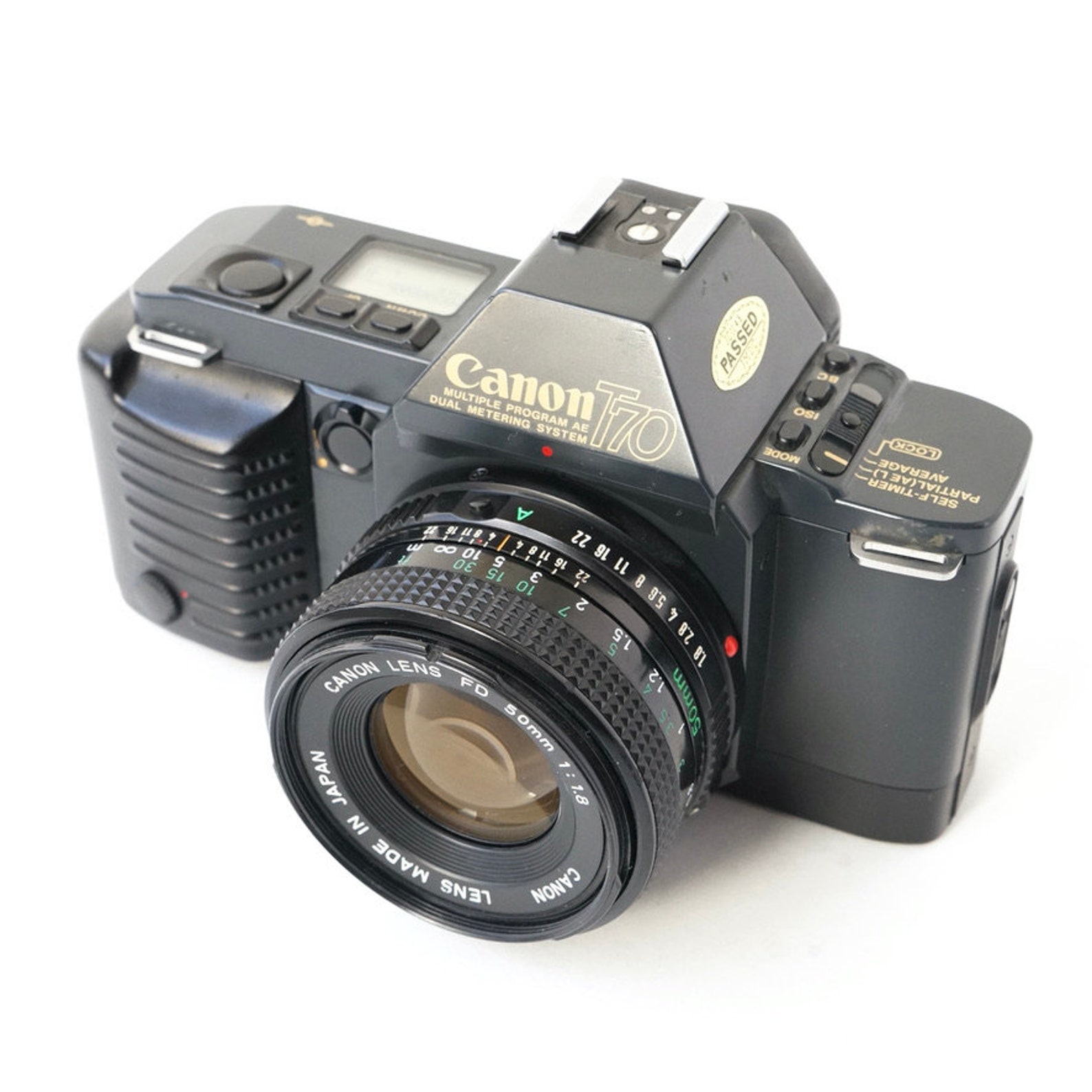Vintage Canon T70 35mm film SLR camera with FD 50mm f/1.8 Etsy